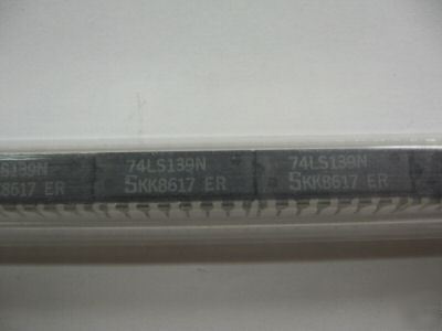 15PCS p/n 74LS139N ; ic decoder/demux 2/4 line 16-dip