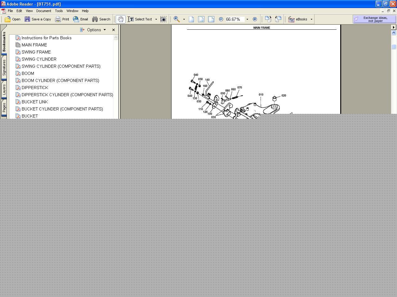 Kubota BT751 parts manual - we have other manuals