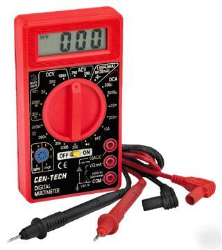 New cen-tech digital multimeter~7 function~19 ranges~b/ 