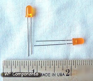 Orange leds ~ 5MM T1 3/4 led (100)