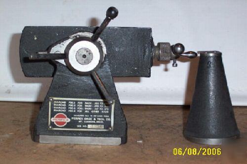 Perfex indexing radius wheel dresser in case great item
