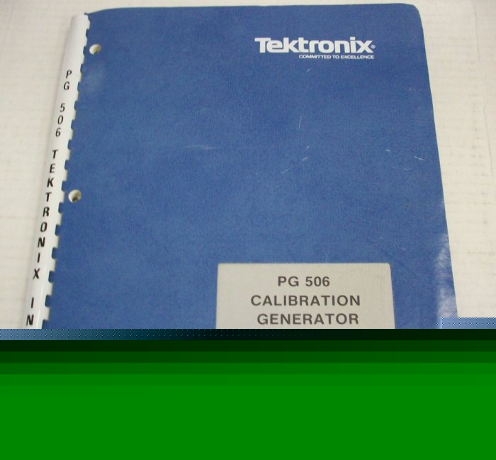 Tektronix pg 506 cal gen operating and service manual
