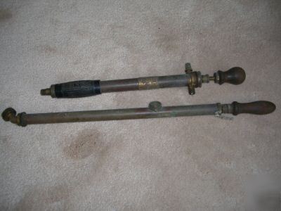 Two hand held crop sprayer