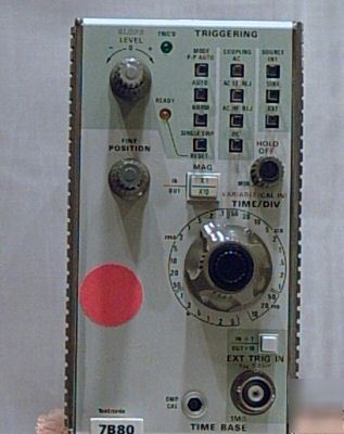 Tektronix 7B80 time base plug in with manual