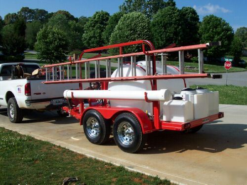 Trailer mounted, hot & cold water pressure washer