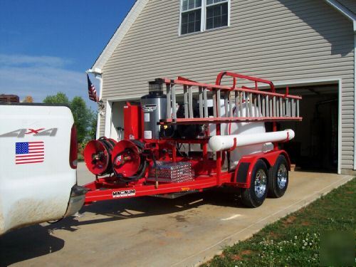 Trailer mounted, hot & cold water pressure washer