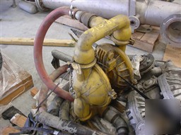 Used: air powered double diaphragm pump, aluminum, 2