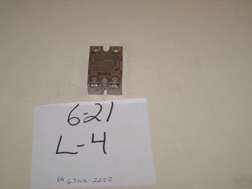 1 omron relay solid state 25AMP 100-120VAC p/n G3NA225B