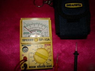 A.w. sperry sp-10A analog voltmeters multitester +extra