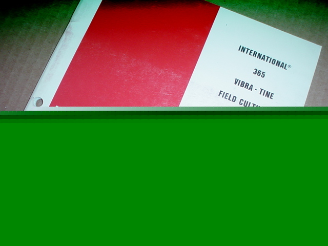 Ih 365 cultivator operator manual