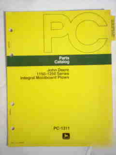 John deere 1150 1250 moldboard plow parts catalog-nice 