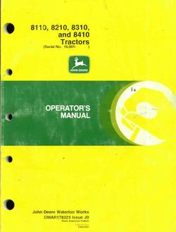 John deere operators manual 8110 8210 8310 8410 tractor