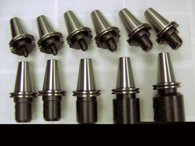 New 11 lyndex CAT50 reg end mill holders kit+pull stud