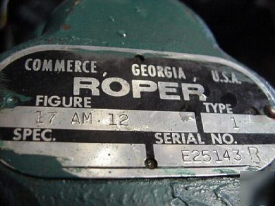 New roper rotary gear pump 17AM12 23GPM 150PSI
