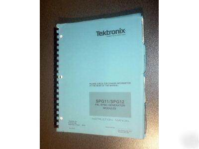 Tektronix SPG11 / SPG12 original service manual