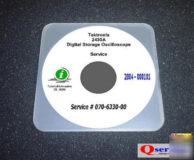 Tektronix tek 2430A oscilloscope service manual cd
