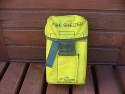 Wildland fire shelter with carry case protection