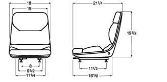 Yale forklift seat replacement lift truck seat, 