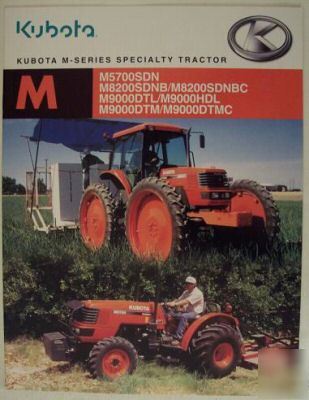 2004 kubota m series orchard, mudder tractors brochure