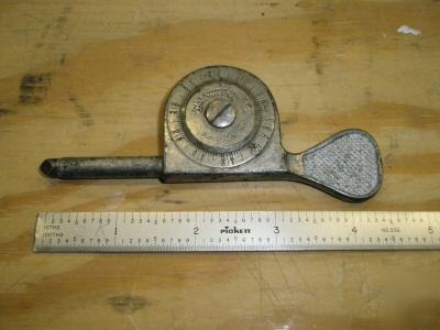 Antique l.s. starrett rpm gauge , tool vintage
