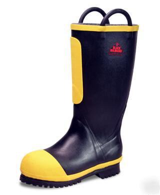 Black diamond fire boots, rubber (kevlar), size 8 nwt