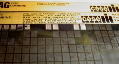 Case ih 1420 combine parts catalog book microfiche