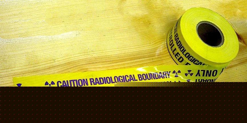 Caution radiation boundry area tape: 3INX1000 
