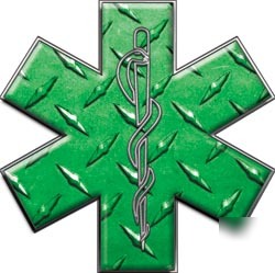 Emt ems mfr medic decal reflective 2