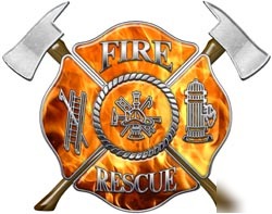 Firefighter decal reflective 12