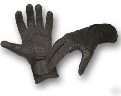 Hatch operator black cqb tactical police gloves lg