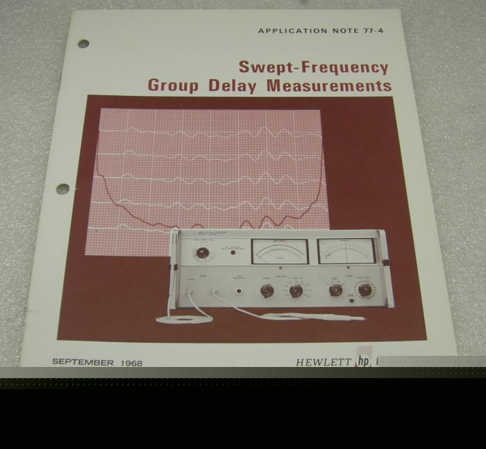 Hp swept- frequency delay measurements app note 77-4