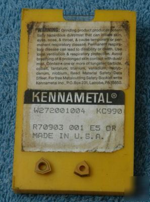 Kennametal W272001004 KC990 10PC carbide ins