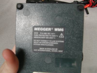 Megger WM6 insulation continuity 500 v dc tester