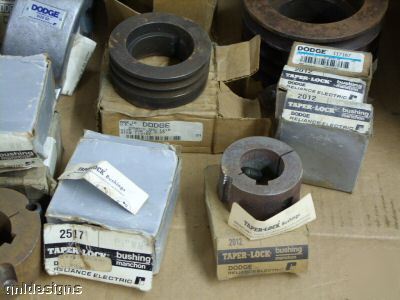 New 22PC lot dodge reliance sheaves & bushings nice 