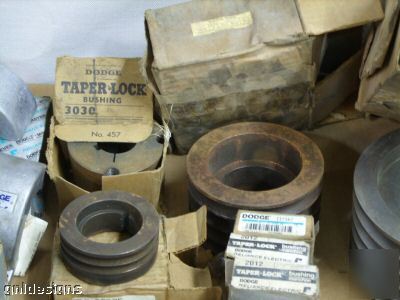 New 22PC lot dodge reliance sheaves & bushings nice 