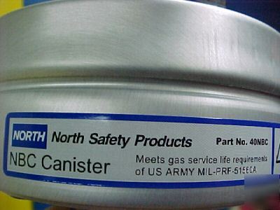 New (4) north 40NBC gas mask respirator canisters