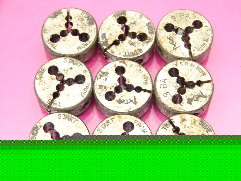 New 9 # 9 - ba adjustable round split threading die