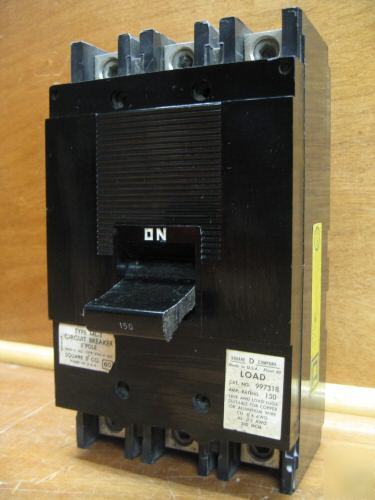 Square d circuit breaker 997318 150 amp 150A a