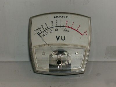 Vintage electronic armaco um-2 panel vu meter