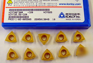 10 pc korloy wcmt 32.52 ss finishing carbide inserts