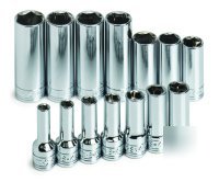 14PC 3/8IN. dr. metric deep 6 pt socket set -s k tools