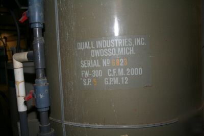 Duall fume scrubber 2000 cfm