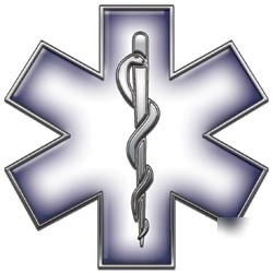 Emt ems mfr medic decal reflective 4