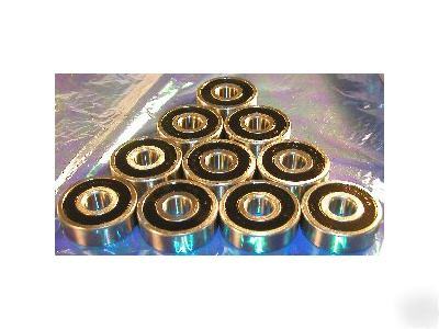 New lot 10 ball bearings 6001-2RS 12X28X8 sealed 12MM
