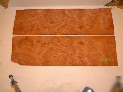 Redwood burl veneer 13 long sheets 32SF rb-10