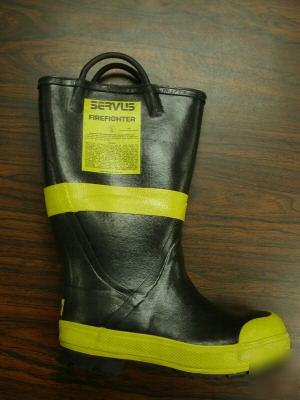 Servus #11492 firefighter firefighting boots fire SZ6.5