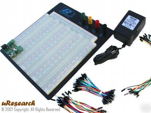 Solderless breadboard 3520 pts 5V regulator adapter kit