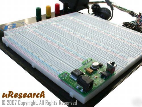 Solderless breadboard 3520 pts 5V regulator adapter kit