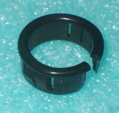 8 black plastic 7/8 inch hole bushing - heyco #2874