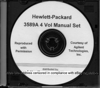 Agilent hp 3589A 35689A 35689B performance guide manual